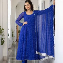 Printed Georgette Stitched Anarkali Gown-image-76