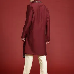 Anouk Printed Regular Mukaish Kurta with Trousers & With Dupatta image 5