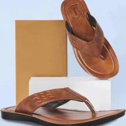 Trump Tan PU Flip Flops-image-28