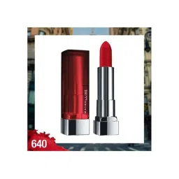 Maybelline New York Color Sensational Creamy Matte Lipstick - 640 Red Liberation, 3.9g image 5
