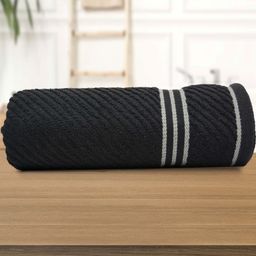Aura Grey & White 1 Cotton 400 GSM Bath Towel-image-94