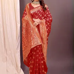 Moda Rapido Woven Design Zari Silk Cotton Kanjeevaram Saree-picture-36