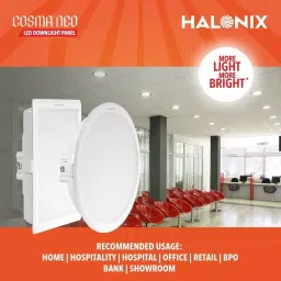 Halonix Cosma Neo LED Down Light Panel 3 in 1 Color 3.7 inch Cut Out Size 6 W image 2