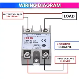 amiciSmart Solid State Relay 40 Amp 3 to 32 V DC Input to Control 24 to 380 VAC Devices, 1xSSD-RLY-40A image 3