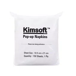 kimsoft 10.5 x 21 cm 1 Ply White Pop Up Napkin 01234F Pack of 22500 Sheets-image-51