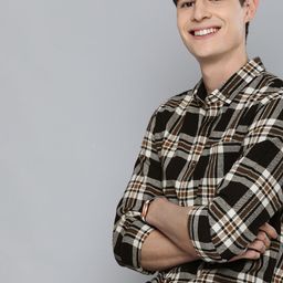 Mast & Harbour Men Black & White Regular Fit Checked Casual Sustainable Shirt-image-29