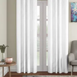 Aura White 2 Pieces Regular Door Curtain-image-11