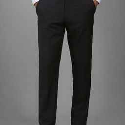 Luxure by Louis Philippe Men Printed Slim Fit Trousers-picture-11
