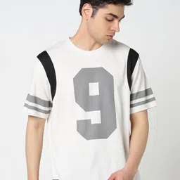 R&B Men Typography Printed Oversized T-shirt-picture-4