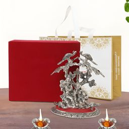 INTERNATIONAL GIFT Silver-Toned Religious Idol Showpiece-picture-46