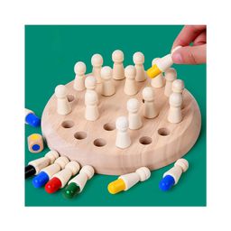 VGRASSP Wooden Memory Chess Board Game With 24 Peg Pieces - Classic Strategy Making, Challenging Toy for Kids and Adults - Eco-Friendly and Educational Fun-22