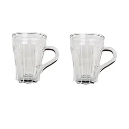 Somil Clear Glass Coffee & Tea Cup / Mug (100 Ml), Enjoy Your Drink in Style, 7 X 9.5 X 9.5 Cm, Pack of 2-image-60