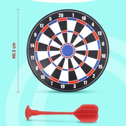 fab n funky Magnetic Dart Board Kit with 6 Darts - Multicolour image 2