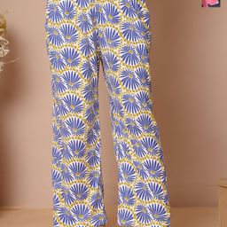 TAG 7 Pack Of 2 Printed Cotton Mid-Rise Lounge Pants-picture-35
