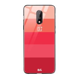 DailyObjects Red & Peach Berry Quin OnePlus 7 Glass Mobile Case image 1