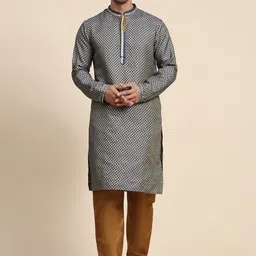 Moda Rapido Men Printed Regular Kurta with Pyjamas-image-89