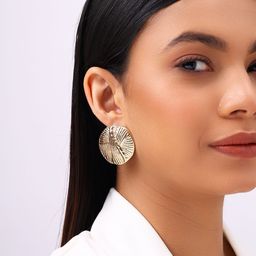 Priyaasi Gold Plated Circular Studs-87