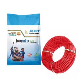 KEI FR Multistrand Cable Home Cab-FR 1.5 Sq. mm 1 Core Red (300 m)-24