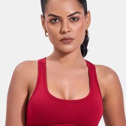 SKDREAMS Full Coverage Non Padded Non-Wired Cotton Workout Bra-All Day Comfort-14
