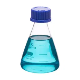 Supertek Conical Erlenmeyer Flask With Screw Cap, Capacity 5000 ml, 15.256.5000 image 1
