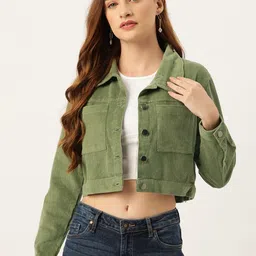 Off Label Women Corduroy Crop Denim Jacket-picture-43