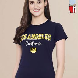 Mast & Harbour Women Typography 3 Printed Applique T-shirt-image-94