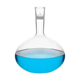 Supertek Borosilicate Glass Haffkine Culture Flask, Capacity 3000 ml, 15.280.3000 (Pack of 2)-19
