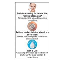 Braun SE 810 2-in-1 Facial Epilator & Cleansing System - White image 3