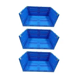 SINGHAL 65 L Portable Foldable Crate/Collapsible Basket/Plastic Stackable Crate for Storage Large image 1