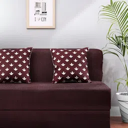 Solis Primus Comfort for all Coffee Brown Foam Fold Out Sofa Cum Bed-image-60