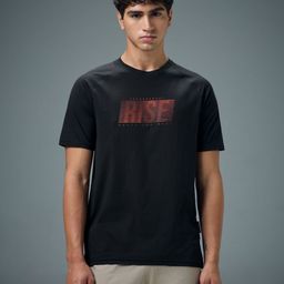 Technosport Typography Printed Anti Static Slim Fit T-shirt-picture-36
