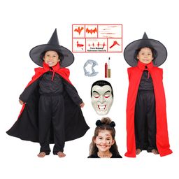 Sarvda Halloween Theme Unisex Vampire Costume Set - Red-image-74