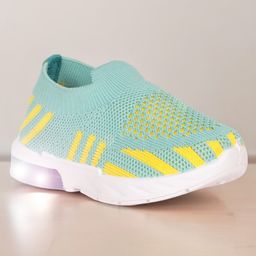 Lil Lollipop Knitted Designed LED Shoes - Green-image-11