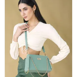 Fargo PU Women's Bucket Sling Bag - Teal Blue-picture-42