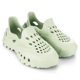 HOPPA SWEDEN Solid Perforated Slip On Clogs - Mint-image-88
