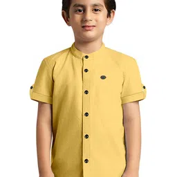 BAESD Boys Comfort Micro Checks Semi Sheer Casual Shirt-image-21