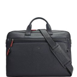 Da Milano Men Textured Leather Laptop Bag-image-35