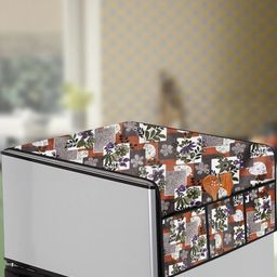The Furnishing Tree Fridge Top Cover Compatible for LG GL-D201ABPU, 185 LTR WxL 65x111 in CM Patchw-image-91