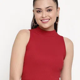 Sugathari Sheen Tank Crop Top-image-47