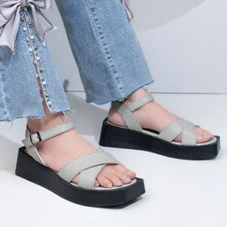 The Roadster Lifestyle Co Wedge-Heeled Sandals-24