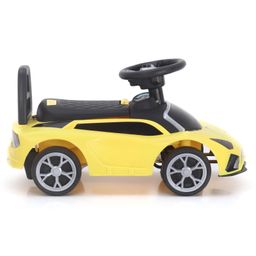Babyhug Car Shape Manual Push Ride On With Storage -Yellow image 4