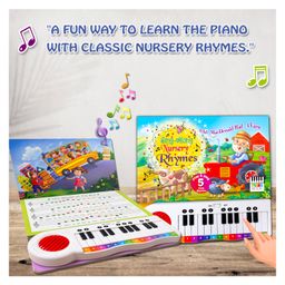 hellofriend books Nursery Rhymes Sound Book: Sing Along, Read and Play with Keyboard Sound Book (Dark Blue) image 4