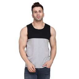 WOOSTRO Men Pack Of 2 Colourblocked Round Neck Cotton Slim Fit T-shirts-picture-5