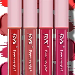 FOPE Pout Perfect Set Of 4 Long Lasting Matte Liquid Lipstick - 4ml Each - 04 05 08 11-44