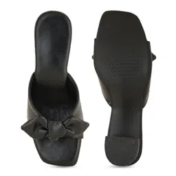 Rubeezz Women Block Sandals with Bows image 3