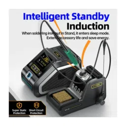 FNIRSI DWS-200 Soldering Station 200W Digital Soldering Iron Station Kit Powerful Performance and Accurate Temperature Adjustment - F245 Set 2 - RS8323FNIRSI DWS-200 Soldering Station 200W Digital Soldering Iron Station Kit Powerful Performance and Accurate Temperature Adjustment - F245 Set 2 - RS8323 image 5
