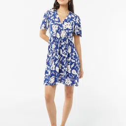 KIABI Women Floral Printed Fit & Flare Above Knee Dress-image-79