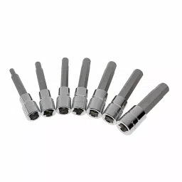 Westward Socket Bit Set Steel Socket Size 6.35 mm (1/4 inch) Drive Size 1/2 in, 1EZJ1 image 3
