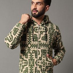 OGEN Men Printed Hooded Sweatshirt-image-95