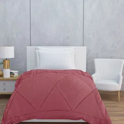 HAPPY HUES Pink Geometric 380 GSM Single Bed Blanket-image-68